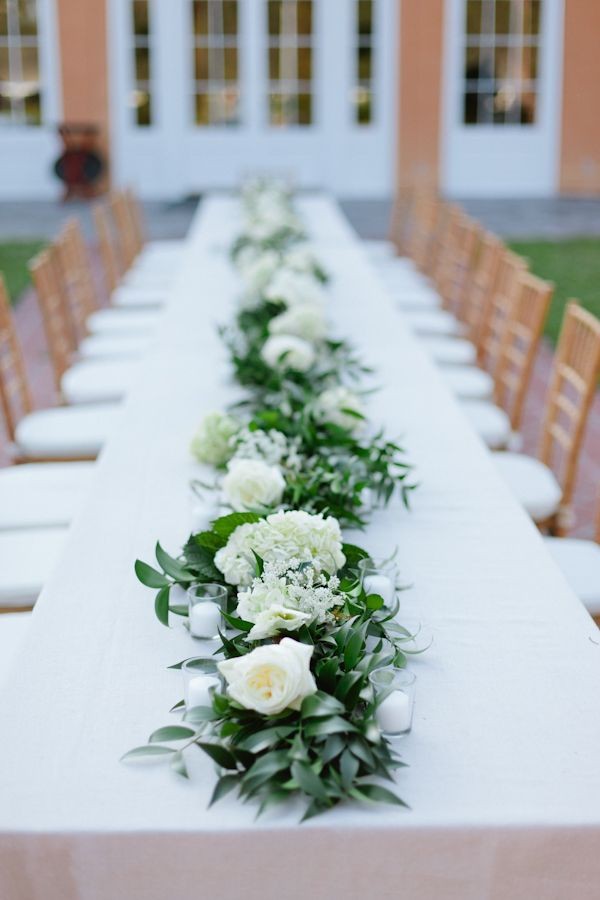 23 Wedding Trend---Unique Floral Wedding Garland Table Runner Ideas
