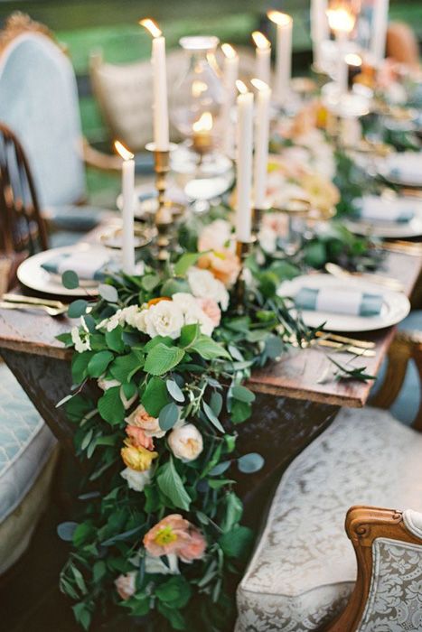 floral wedding garland for vintage nuptials