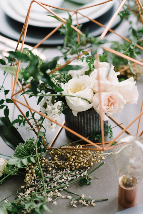 Modern Industrial Geometric Wedding Ideas 003