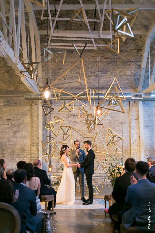 Modern Industrial Geometric Wedding Ideas 005
