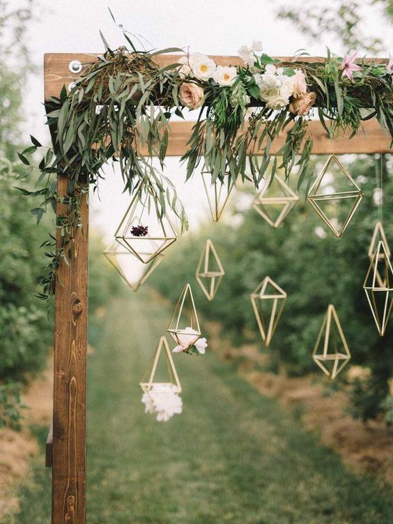 Modern Industrial Geometric Wedding Ideas 018