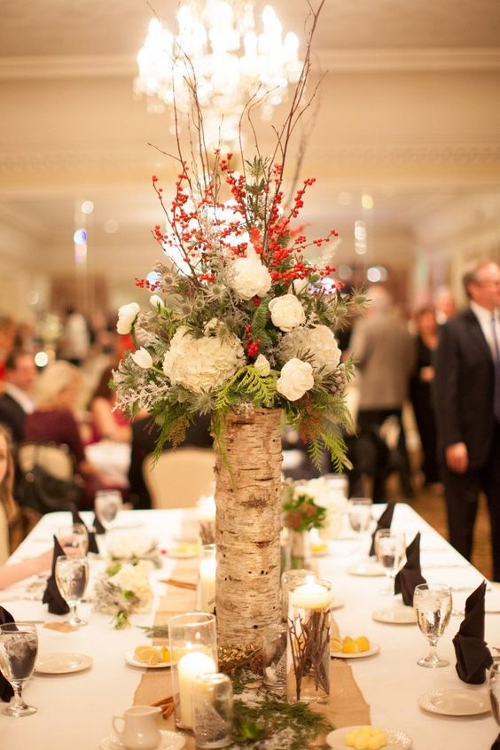 Rock Your Winter Wedding with Birch Centerpieces 013