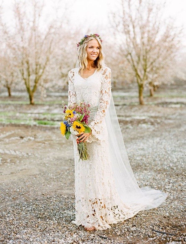 Stylish Long Sleeve Wedding Dresses to Rock! 008