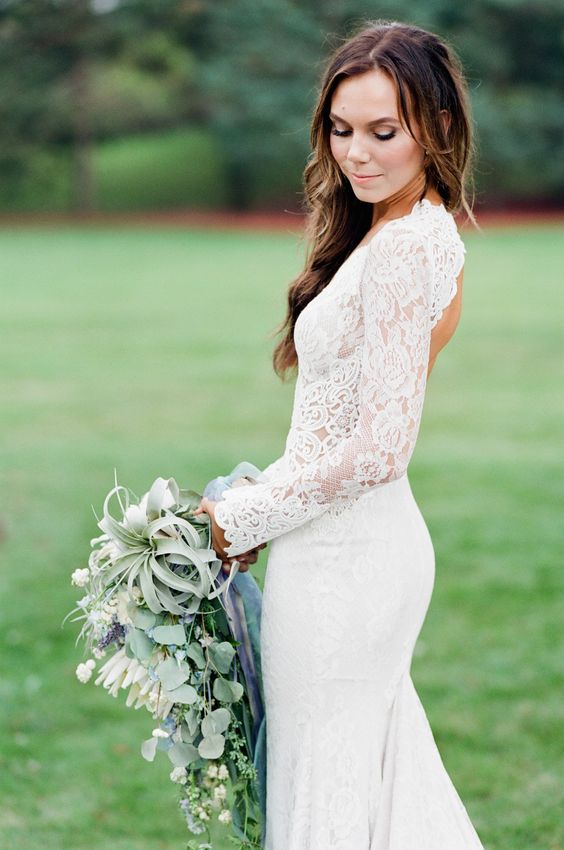 Stylish Long Sleeve Wedding Dresses to Rock! 015