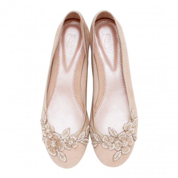 Stylish and Charming Nude Wedding Shoes to Love 002