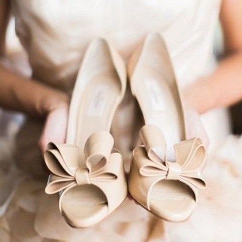 Stylish and Charming Nude Wedding Shoes to Love 008