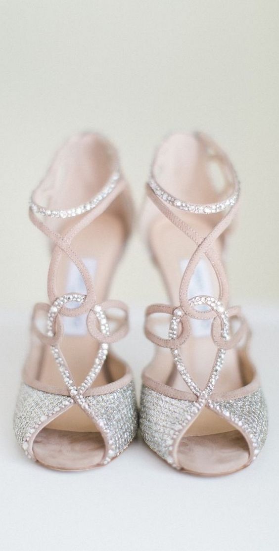 Stylish and Charming Nude Wedding Shoes to Love 012