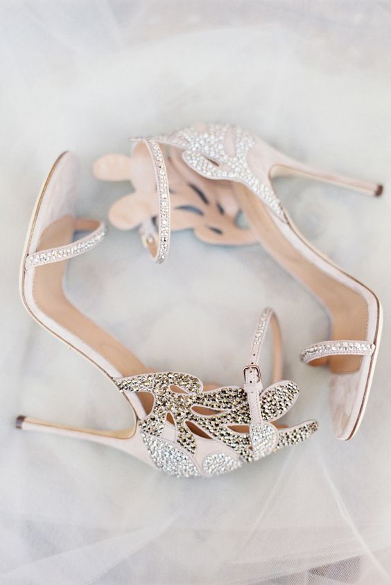 Stylish and Charming Nude Wedding Shoes to Love 013