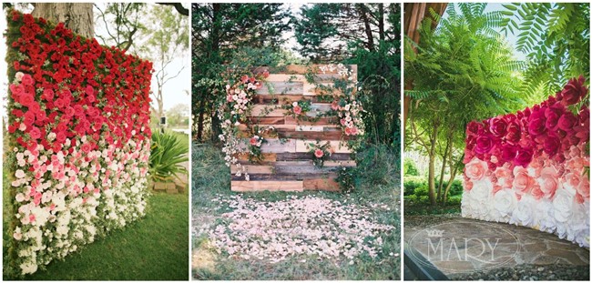 22 Trending Flower Wall Backdrops for Your Wedding Day!