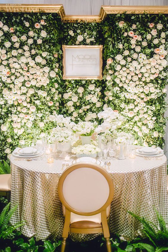 22 Trending Flower Wall Backdrops for Your Wedding Day 22 Trending Flower Wall Backdrops for Your Wedding Day
