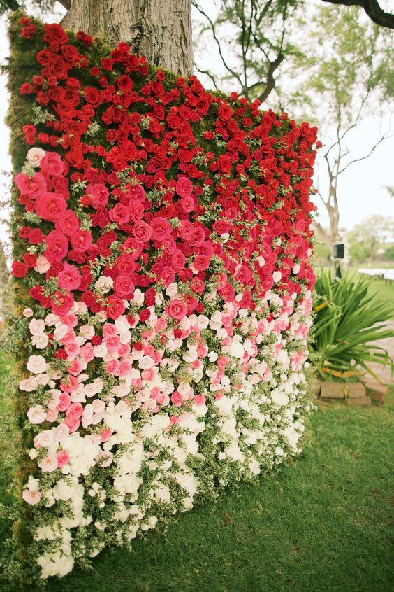 22 Trending Flower Wall Backdrops for Your Wedding Day 22 Trending Flower Wall Backdrops for Your Wedding Day
