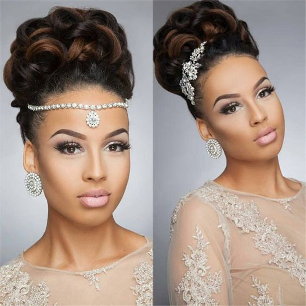 20 wedding updo hairstyles for black brides