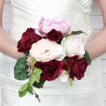 16 Elegant Burgundy and Blush Wedding Bouquet Ideas_007