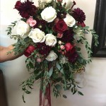 16 Elegant Burgundy and Blush Wedding Bouquet Ideas_009
