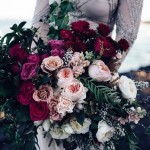 16 Elegant Burgundy and Blush Wedding Bouquet Ideas_012