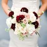 16 Elegant Burgundy and Blush Wedding Bouquet Ideas_013