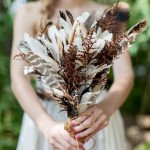 18 Unique Rustic Feather Wedding Bouquets_015