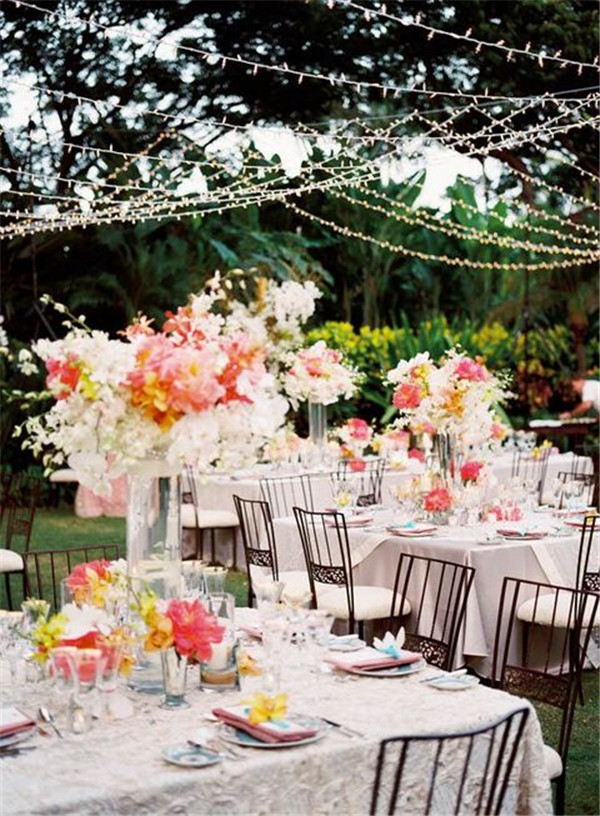 Astonishing Backyard Wedding Reception Decorations