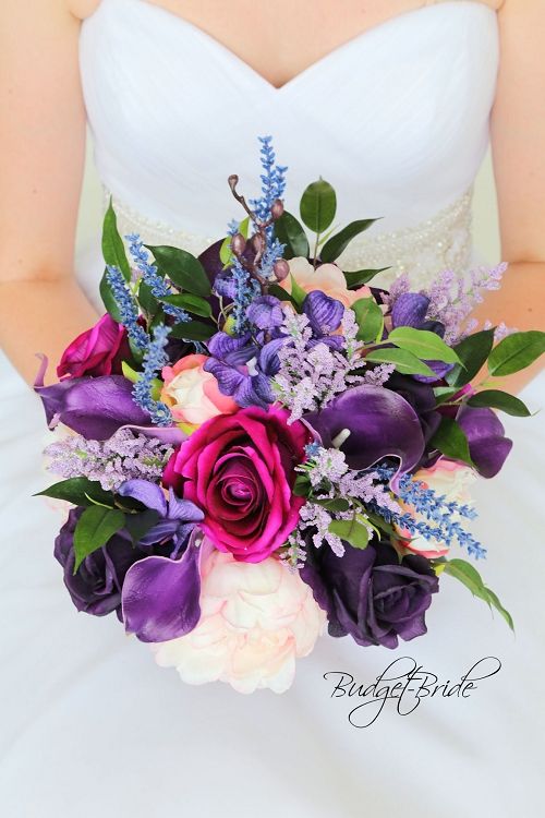20 Ultra Violet Wedding Bouquet Ideas