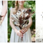 Unique Rustic Feather Wedding Bouquets