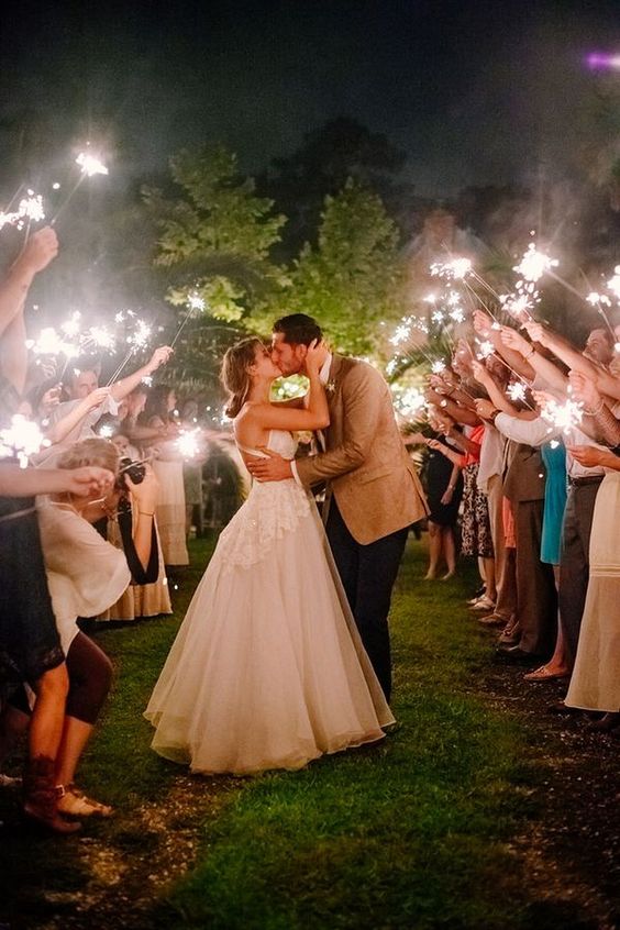 20 Magical Wedding Sparkler Send-Offs for Your Wedding