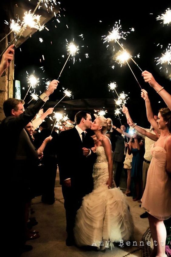 20 Magical Wedding Sparkler SendOff Ideas for Your