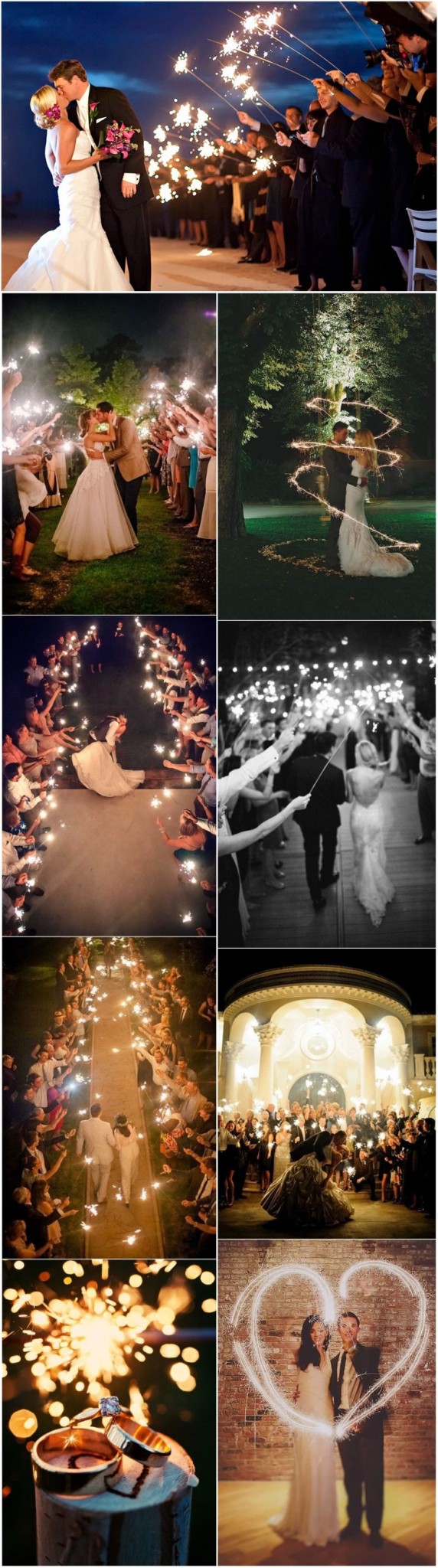 20 Magical Wedding Sparkler Send-Offs for Your Wedding