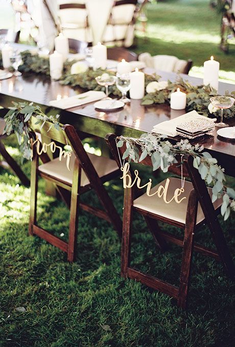 20 Chic Wedding Chair Decoration Ideas for Bride and Groom 20 Chic Wedding Chair Decoration Ideas for Bride and Groom