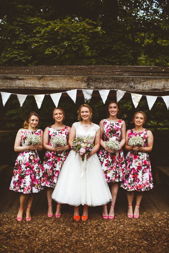 22 Floral Print Bridesmaid Dresses for Spring and Summer Weddings Bridesmaid Dresses in the Most Beautiful Prints Ever Seen
