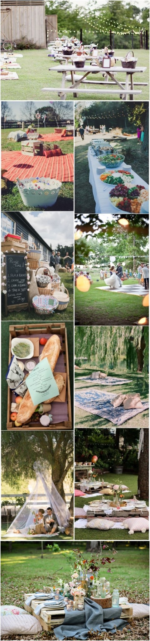 Budget Friendly Picnic Wedding Reception Ideas