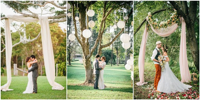 Stunning Tree Wedding Backdrop Ideas