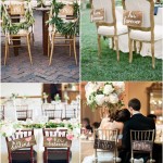Wedding Chair Decoration Ideas for Bride and Groom