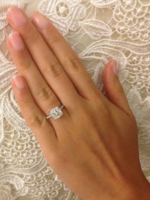  Classic princess cut diamond wedding engagement rings 