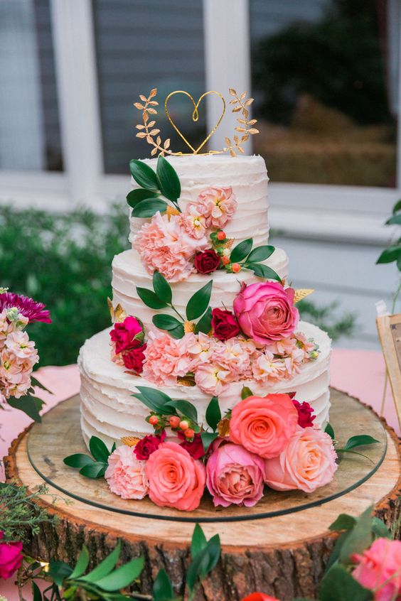  20 Most Romantic Floral Wedding Cakes You Can Imagine 