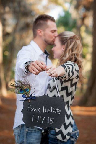 Chalkboard Save The Date Photo Idea