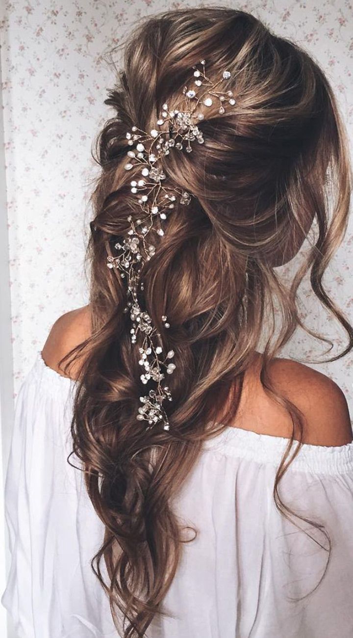 Wedding Hairstyles with Exquisite Headpieces