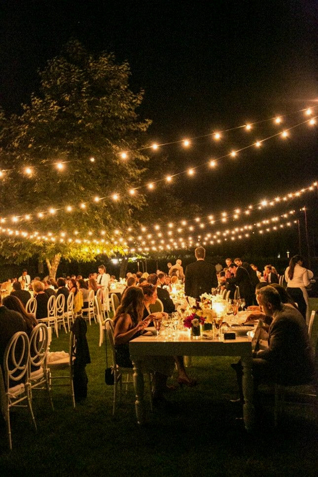 Light up Your Wedding with These 18 String Lights Ideas