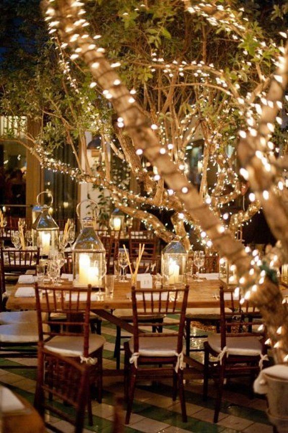 Light up Your Wedding with These 18 String Lights Ideas