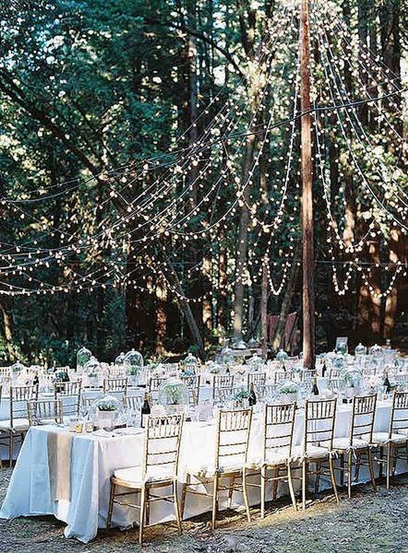 Light up Your Wedding with These 18 String Lights Ideas