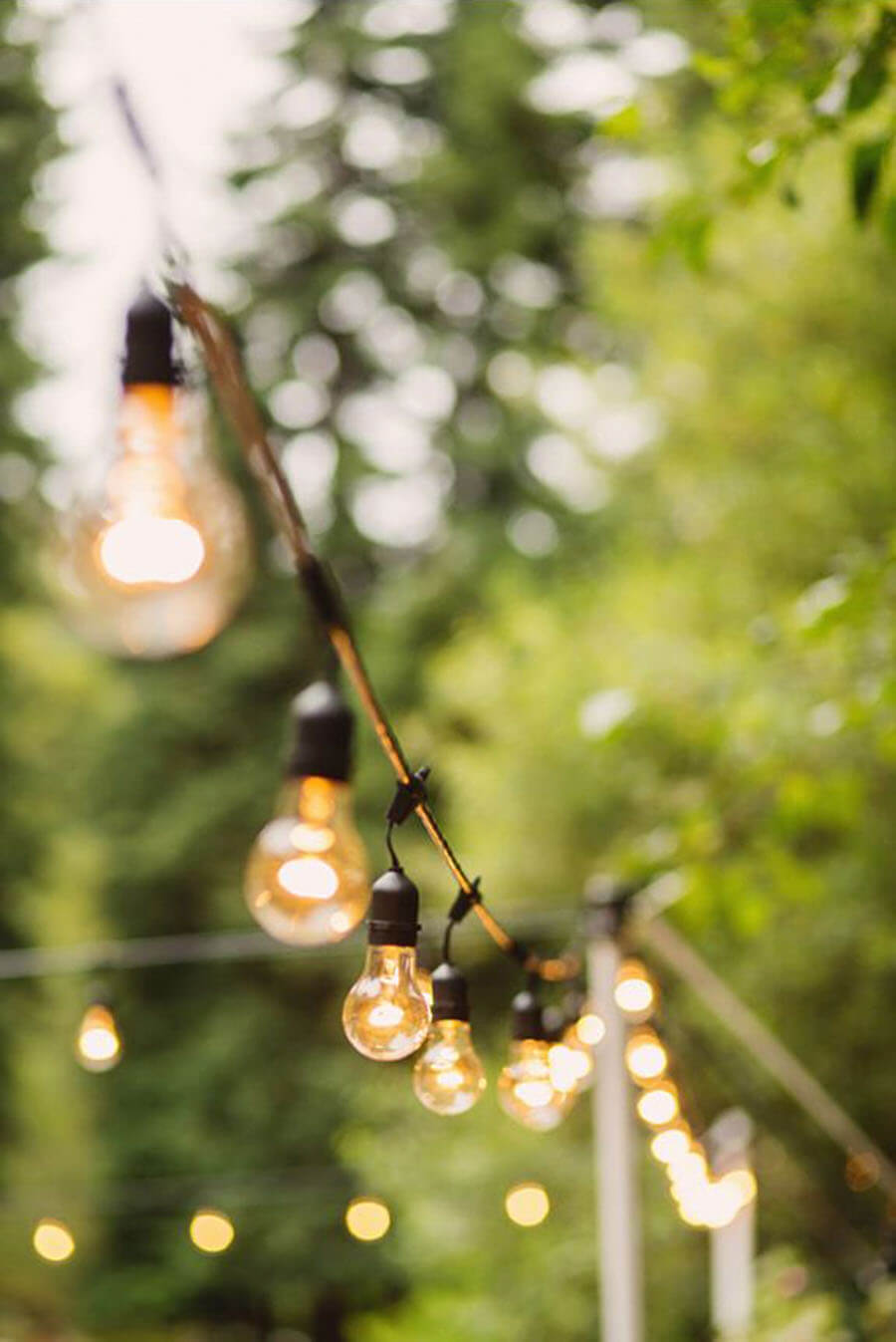 Light up Your Wedding with These 18 String Lights Ideas