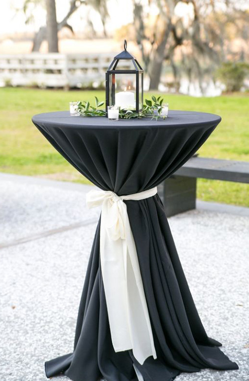  Black And White Cocktail Table 