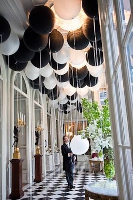  Black White Balloons For A Black Tie Party, Wedding 