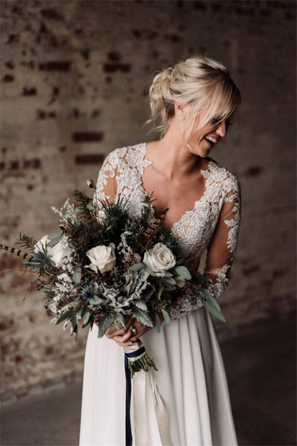 Moody Winter Wedding Inspiration by Kelcy Leigh Photography