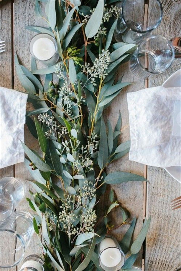 Stunning Lush Greenery Wedding Table Runners