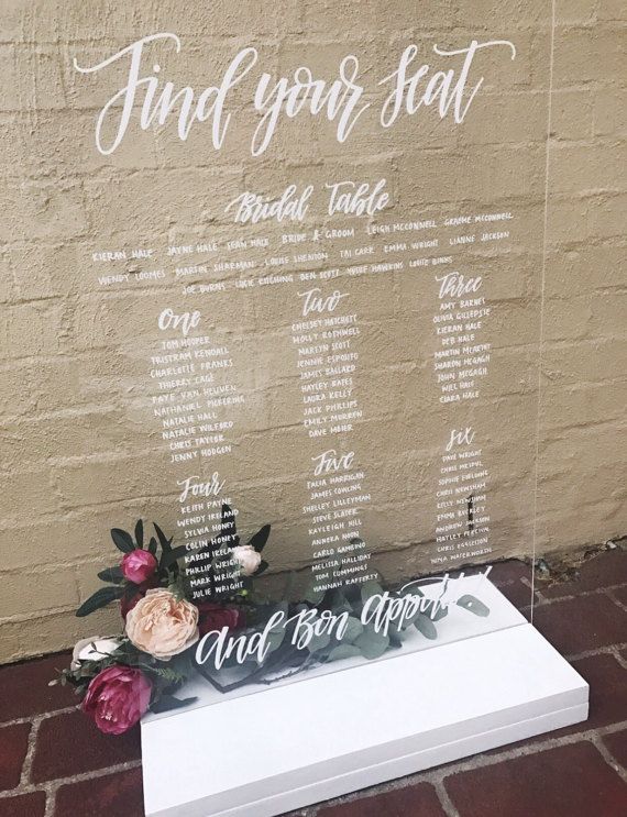 Creative and Eye-catching Wedding Seating Chart Creative and Eye-catching Wedding Seating Chart