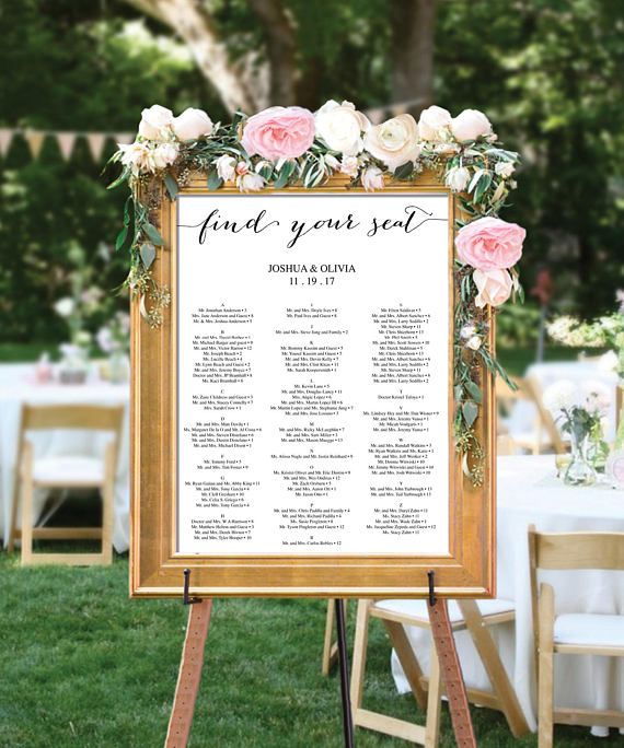 Creative and Eye-catching Wedding Seating Chart Creative and Eye-catching Wedding Seating Chart