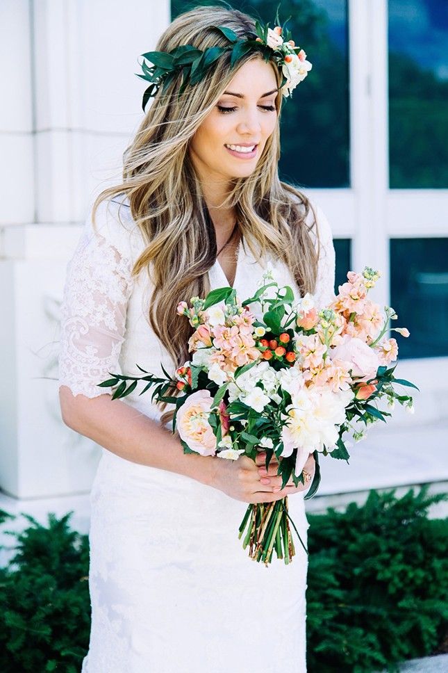Romantic Flower Crowns for Spring and Summer Weddings