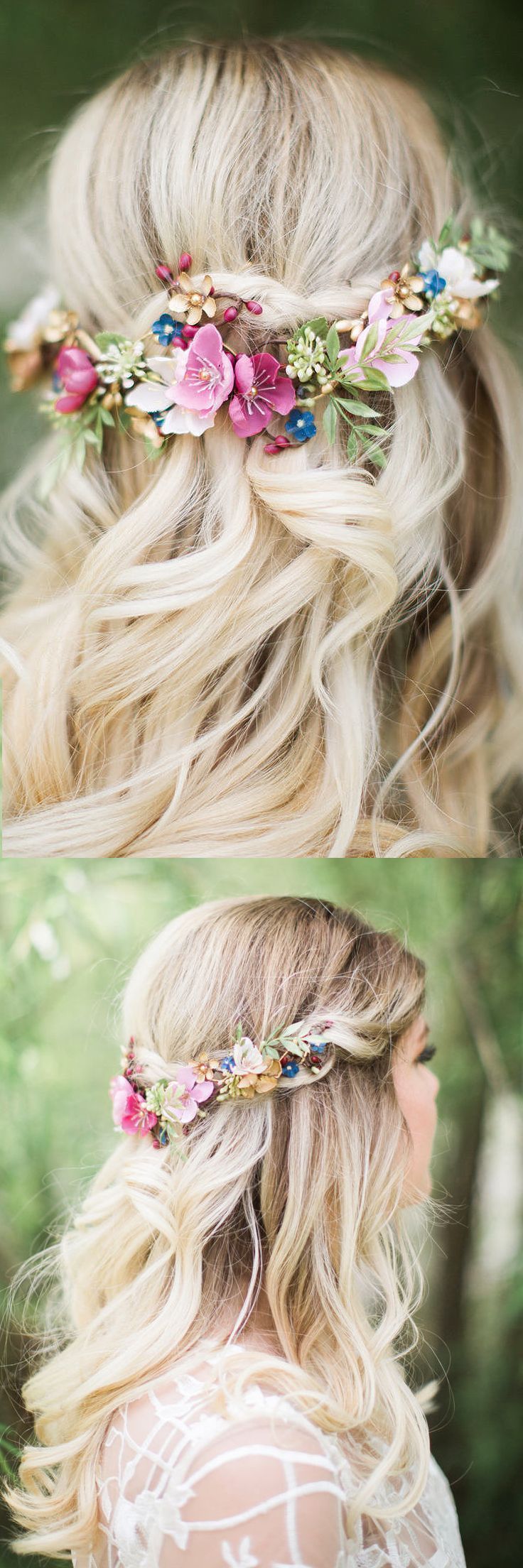 Romantic Flower Crowns for Spring and Summer Weddings