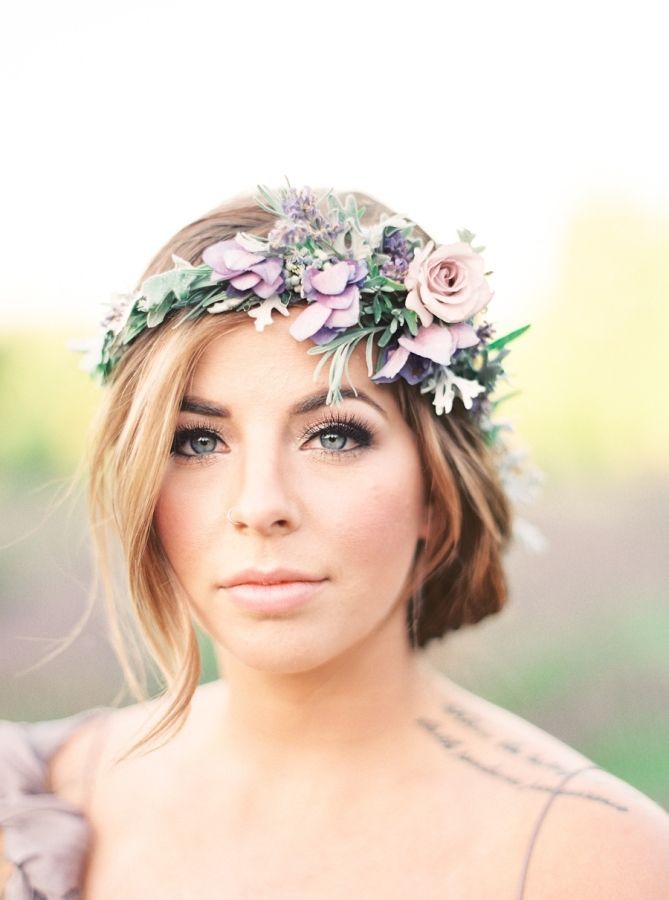 Romantic Flower Crowns for Spring and Summer Weddings