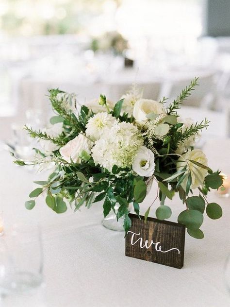 Romantic Greenery Wedding Centerpieces Romantic Greenery Wedding Centerpieces